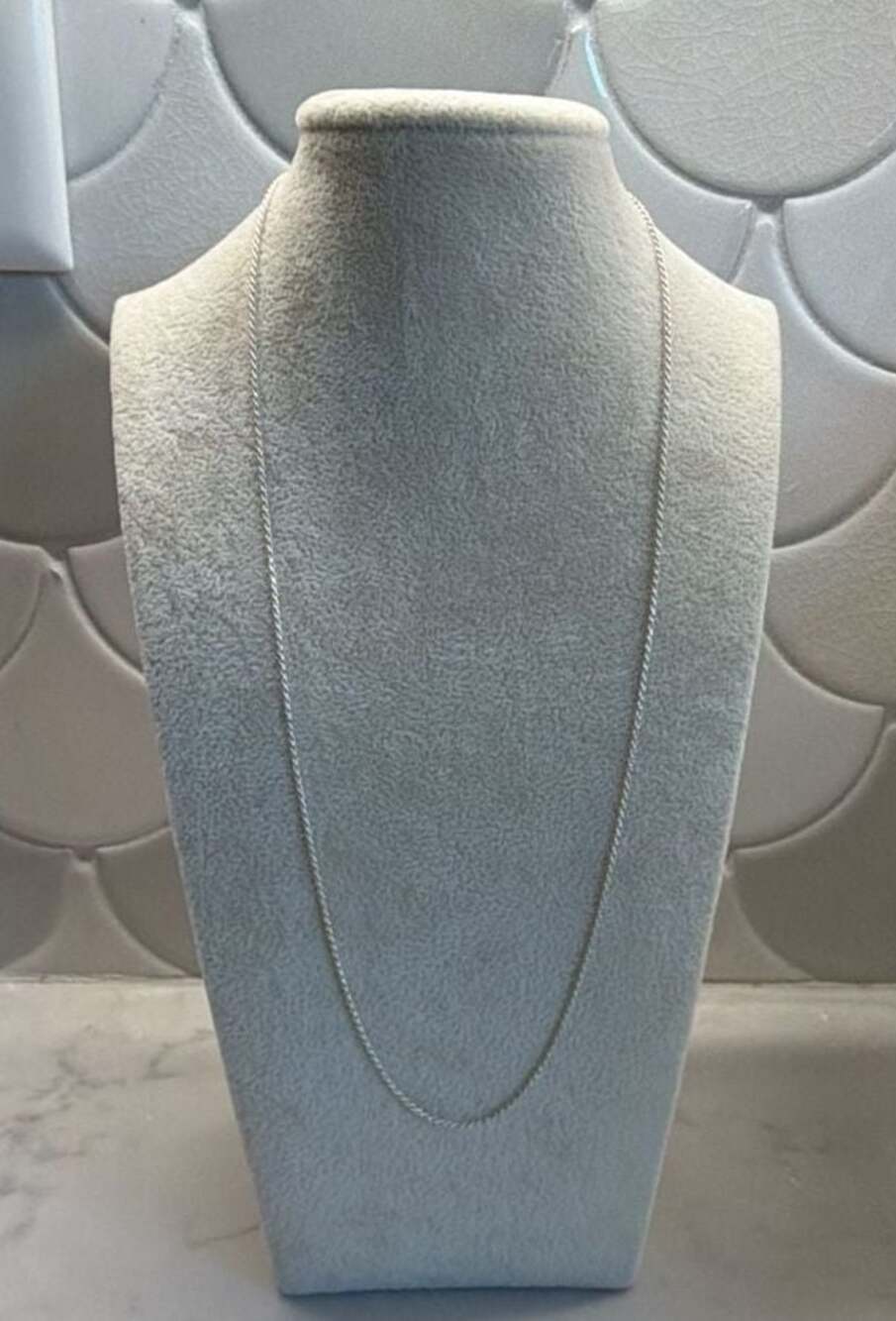 AGI Italy 925 Sterling Silver Rope Chain Necklace 14 Inches